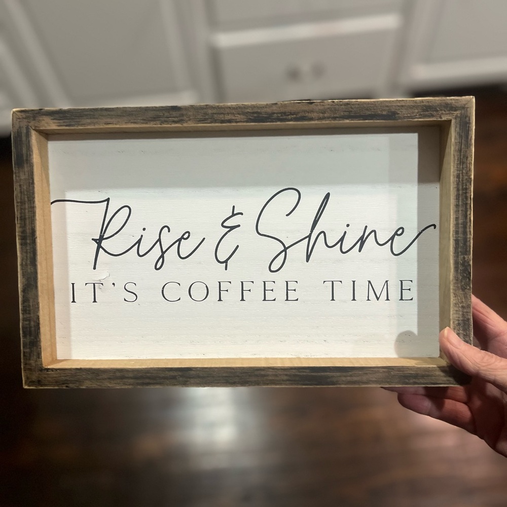 Wooden Coffee Time Sign